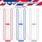 144pc Patriotic Bead Necklaces - Bulk Red, White & Blue Metallic July 4th Parade Throws